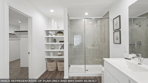 Primary bathroom with super shower