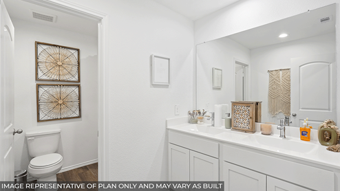 Primary bathroom with shower and toilet room