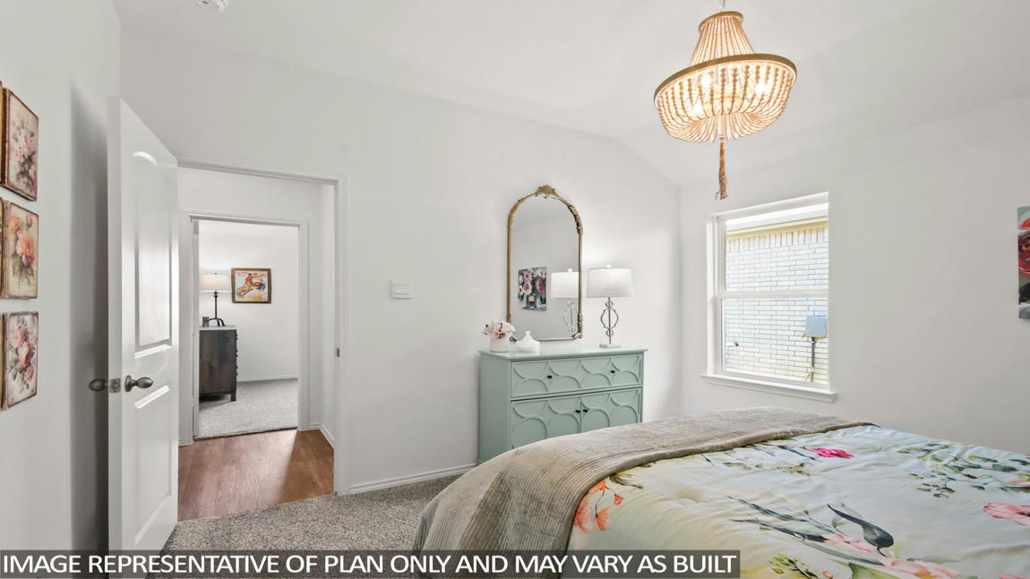 Secondary bedroom with bright window