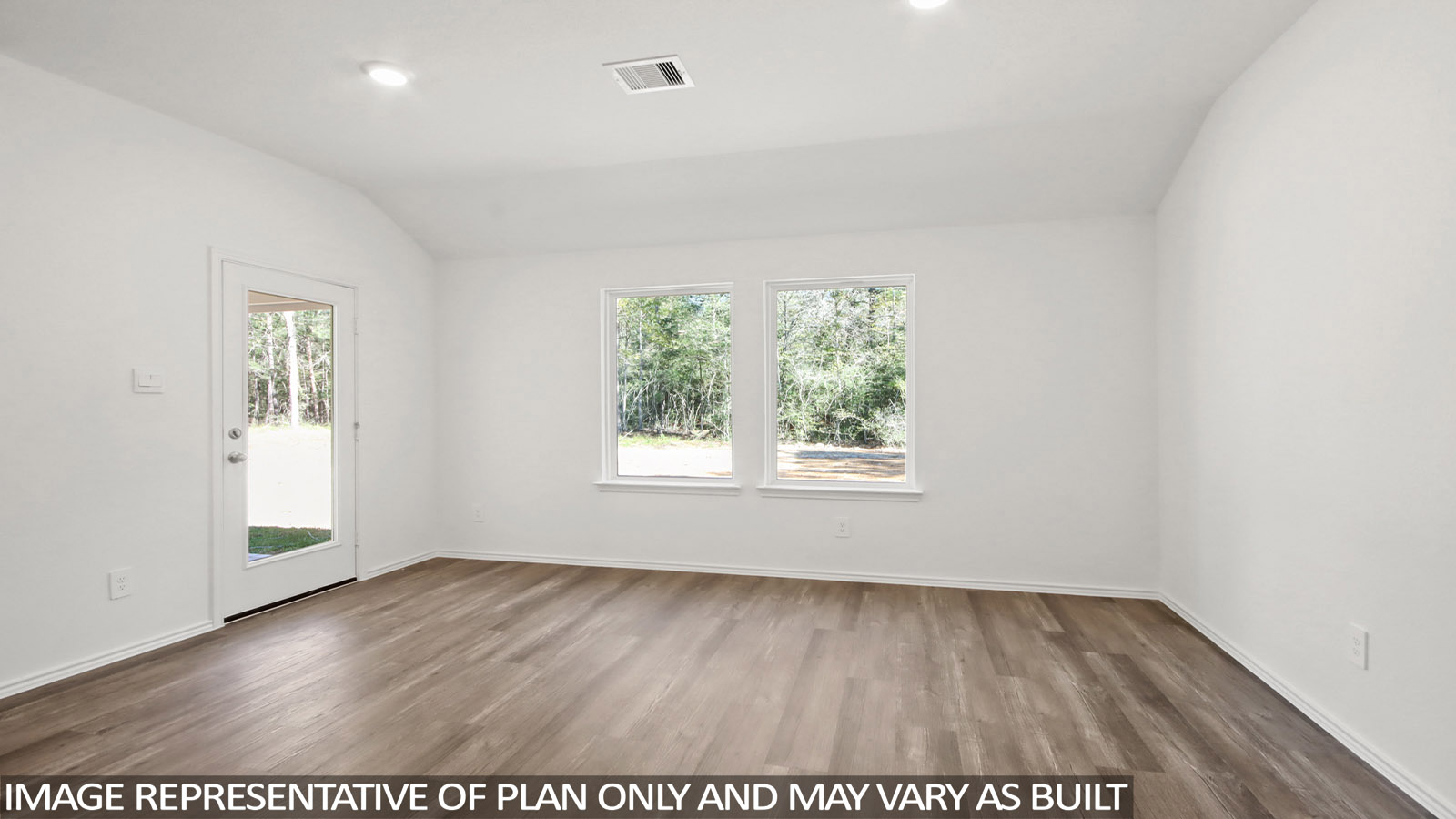 Dining area with vinyl flooring