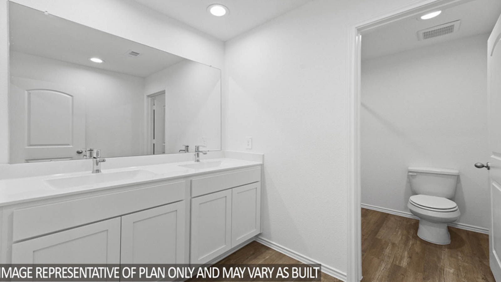 Primary bathroom with tub and shower