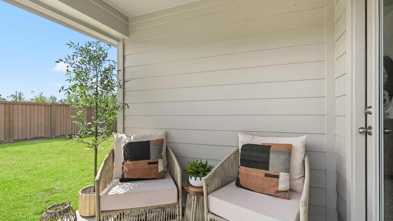 Fully Landscaped backyard