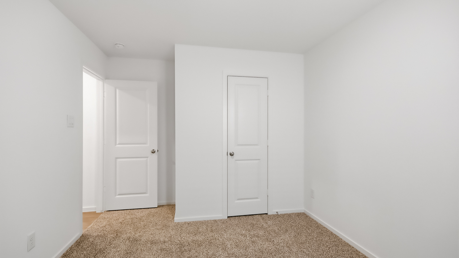 secondary bedroom with carpte flooring