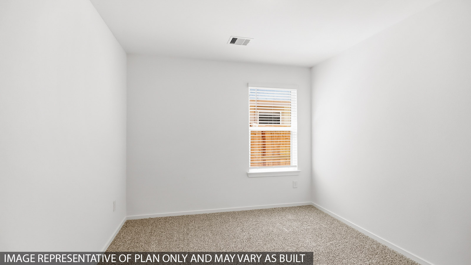 Secondary bedroom with bright window