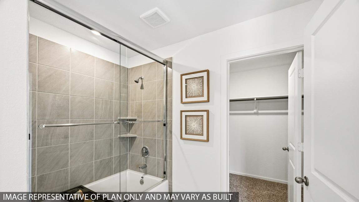 Primary bathroom with double sinks