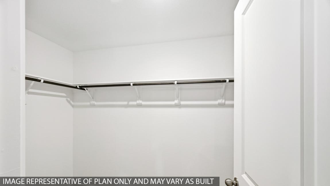 Primary walk-in closet with carpet flooring