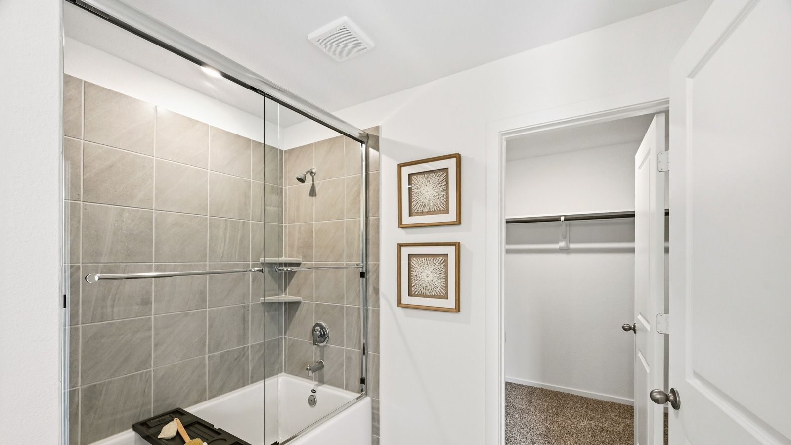 Primary bathroom with double sinks