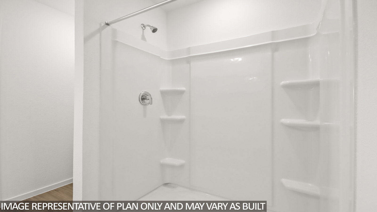 Primary bathroom with double sinks