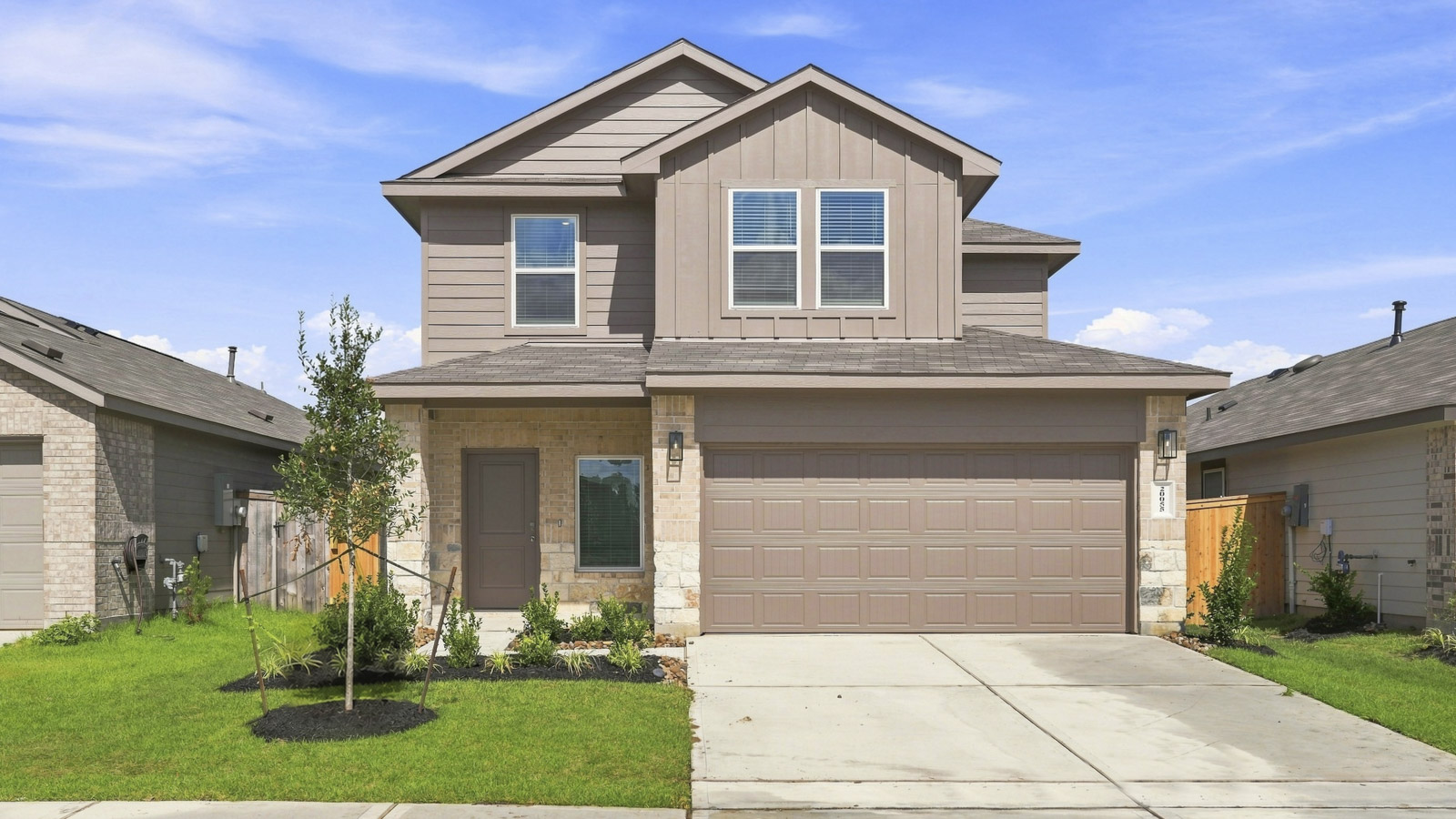 This home — photograph published by the builder