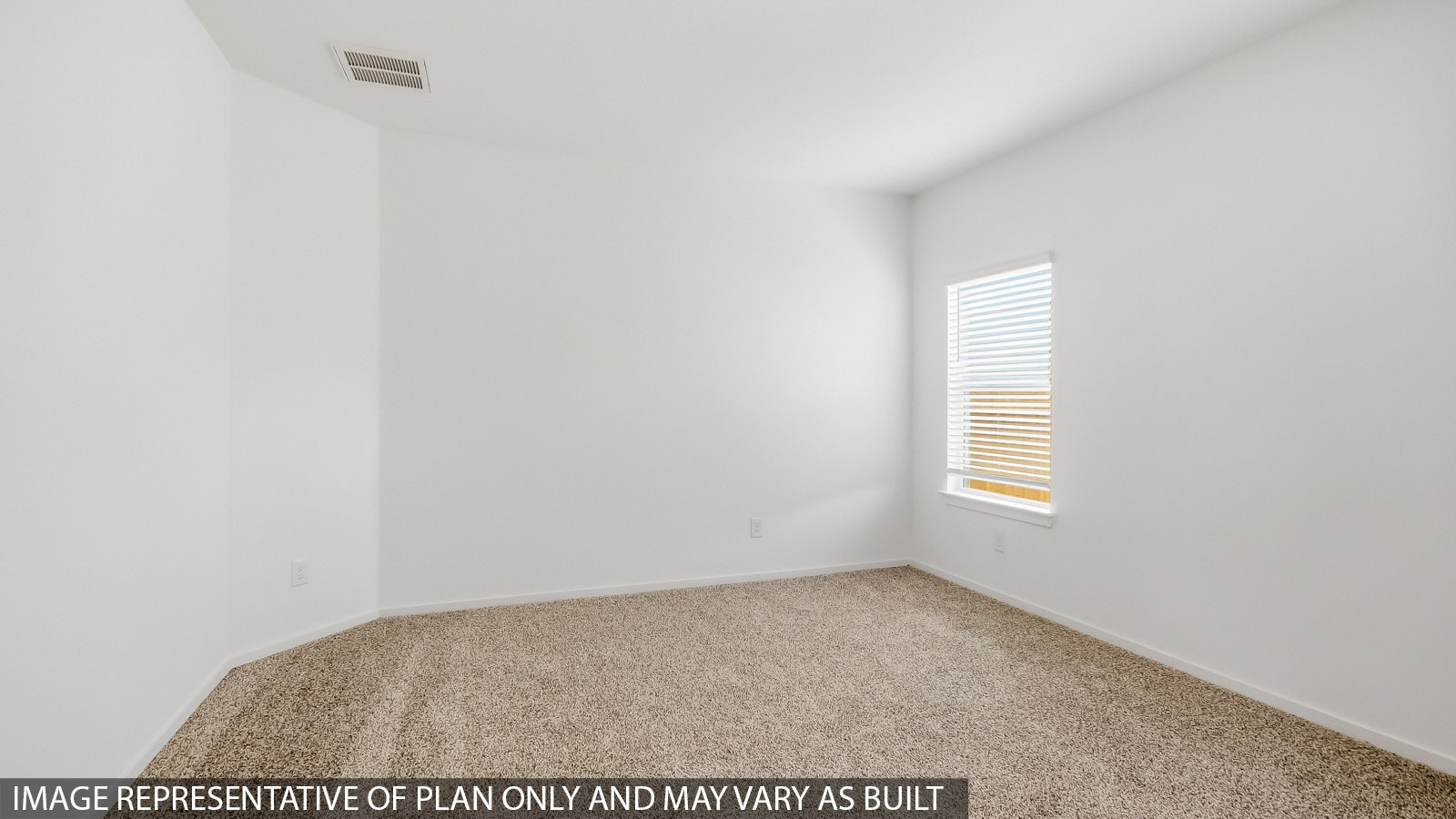 Secondary bedroom with bright window