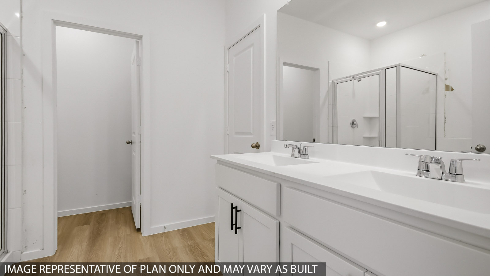 secondary bathroom with single sink