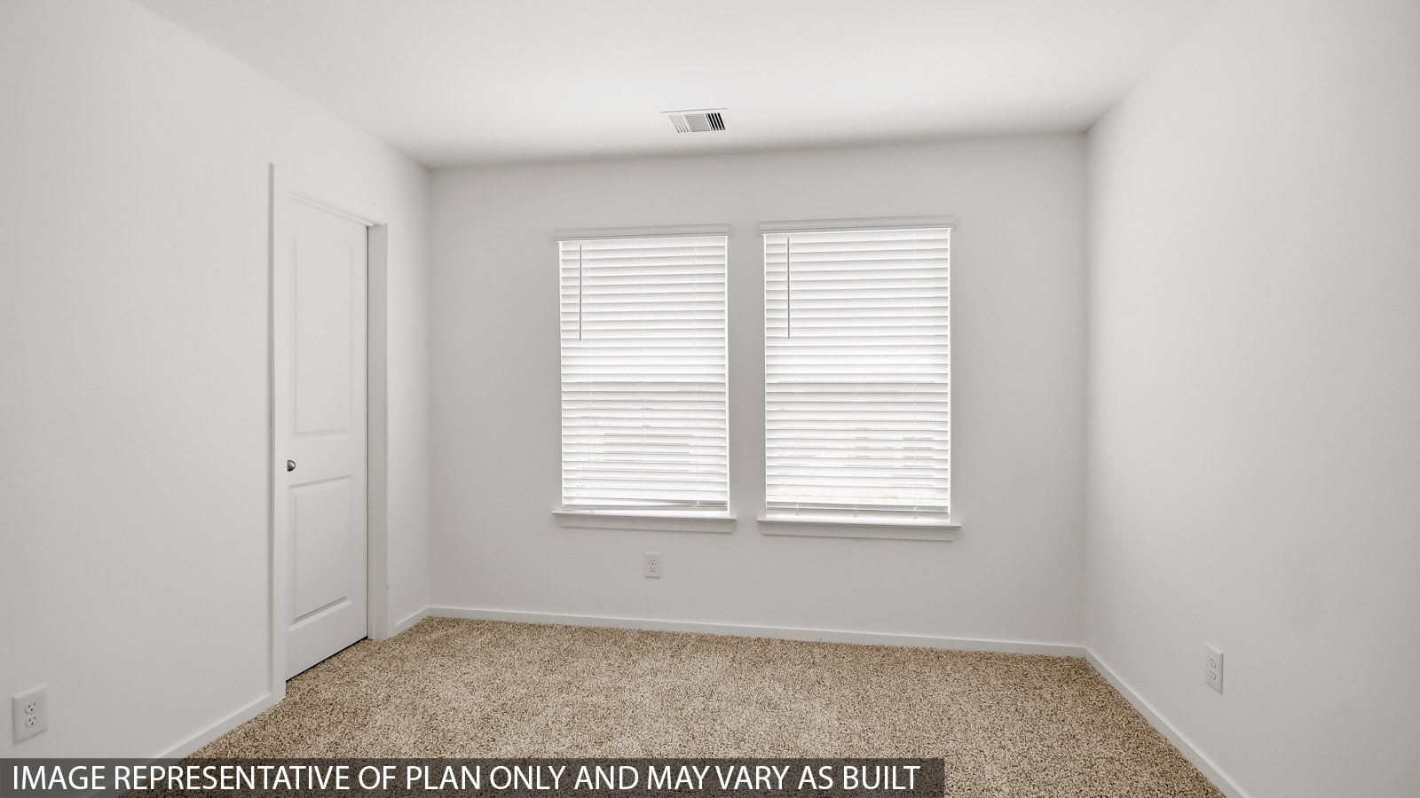 Secondary bedroom with bright window