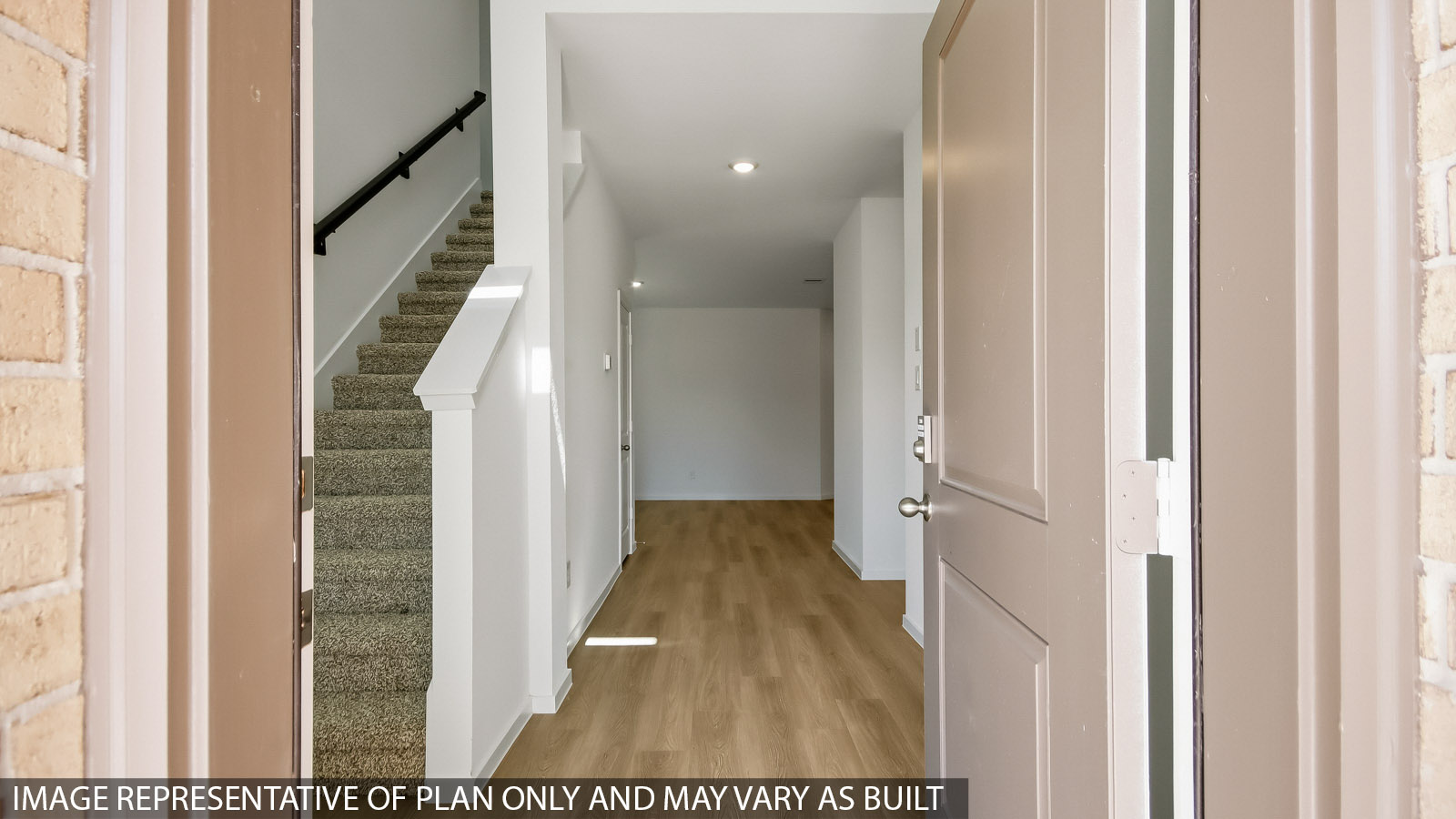 entry foyer with vinyl flooring