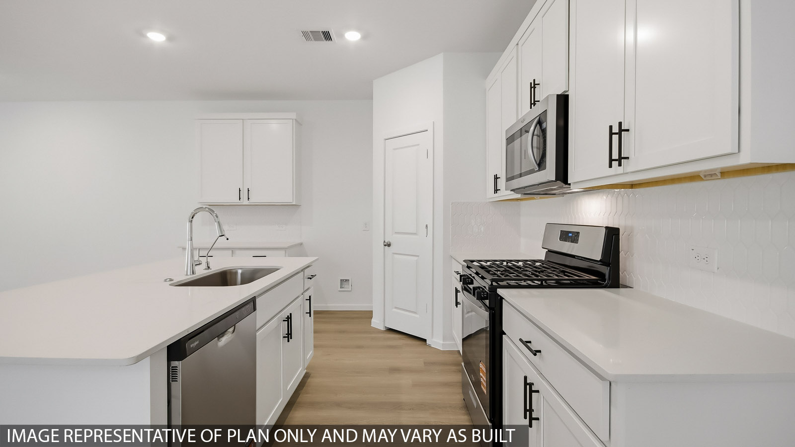 kitchen with vinyl flooring