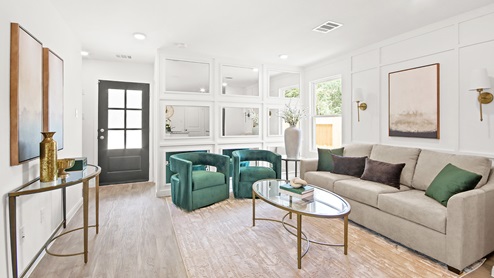 William Trails in Willis, TX Model Home spacious living room
