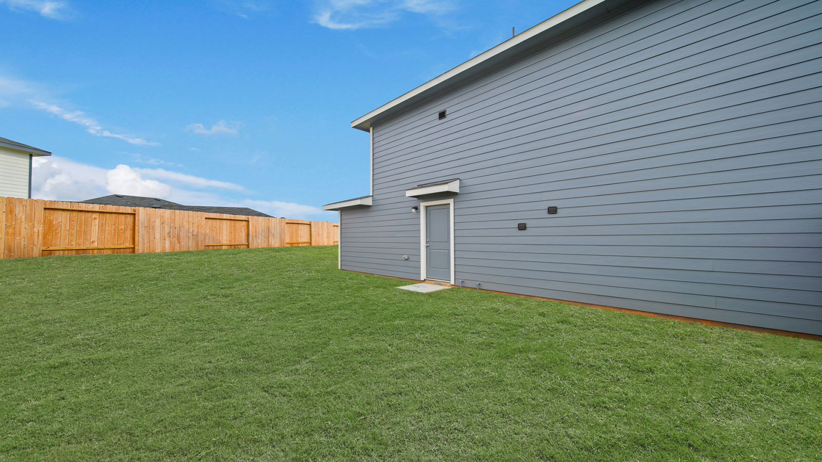 Fully Landscaped backyard