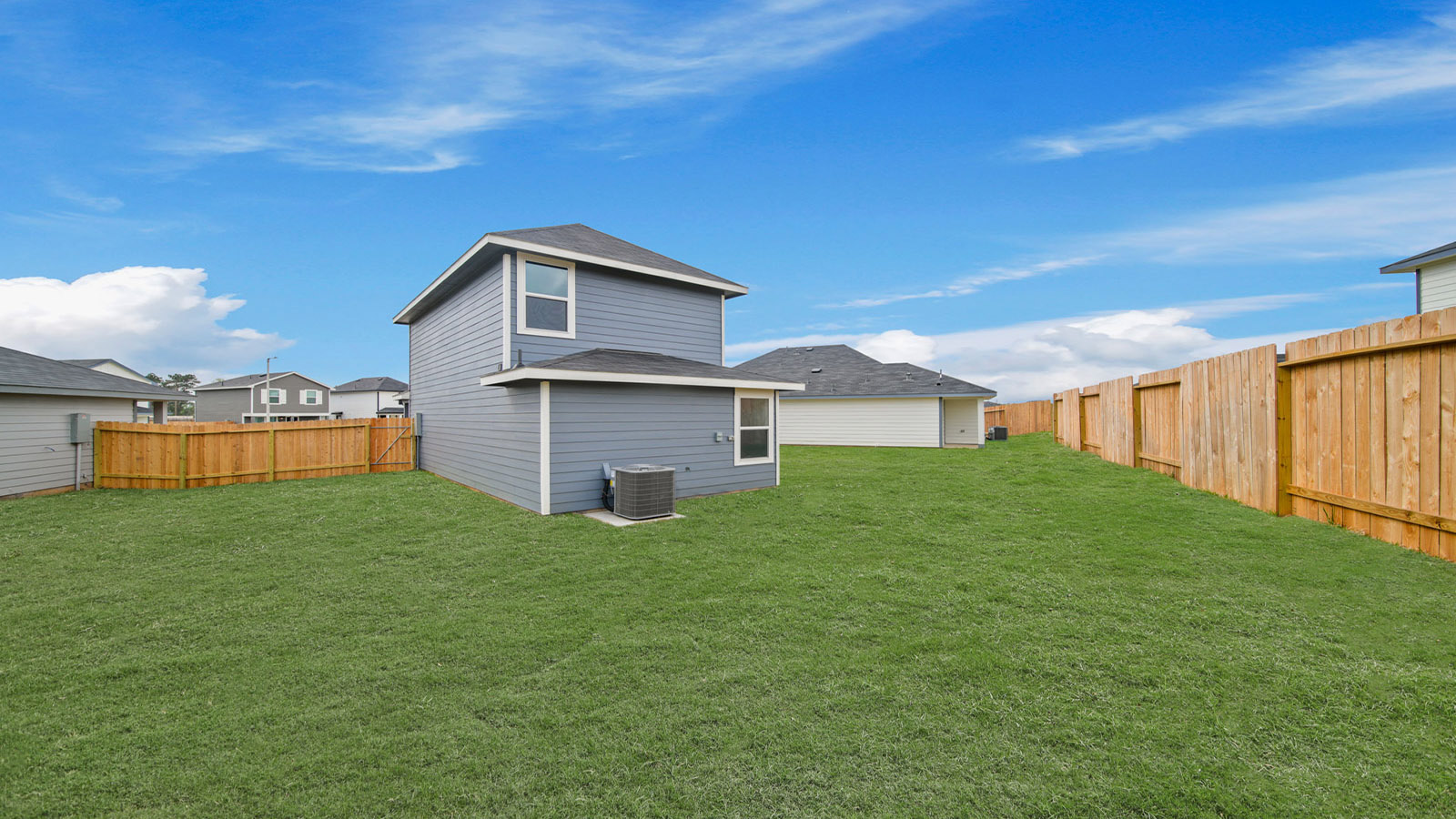 Fully Landscaped backyard