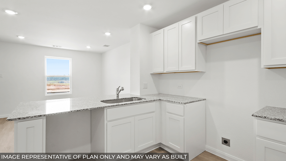 Open concept living, dining, and kitchen area