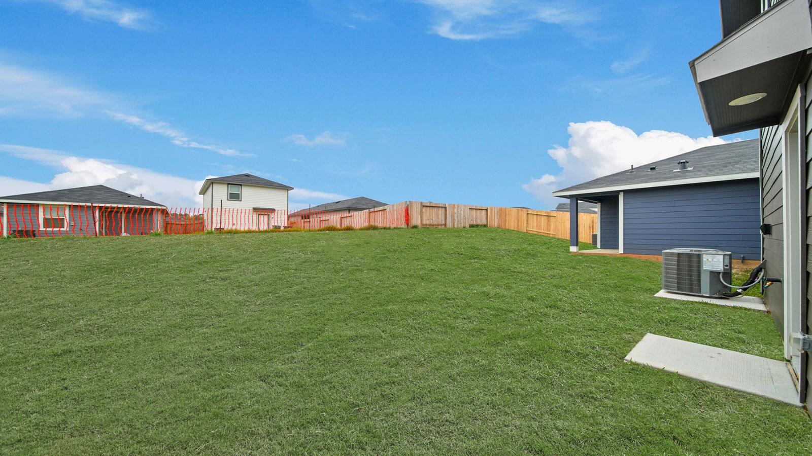 Fully Landscaped backyard