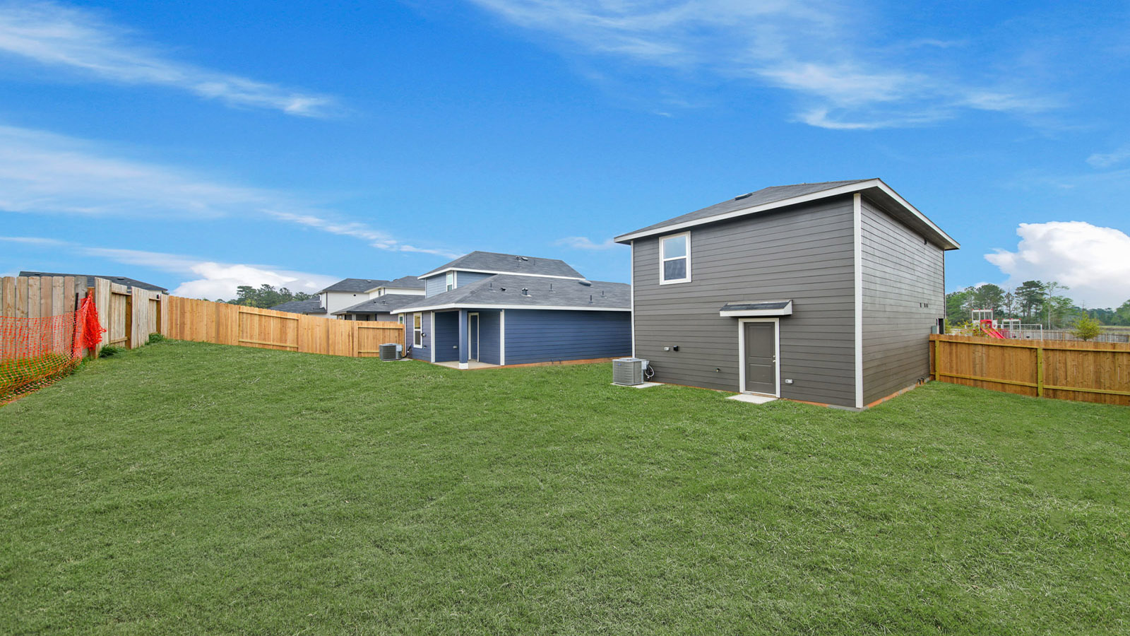Fully Landscaped backyard