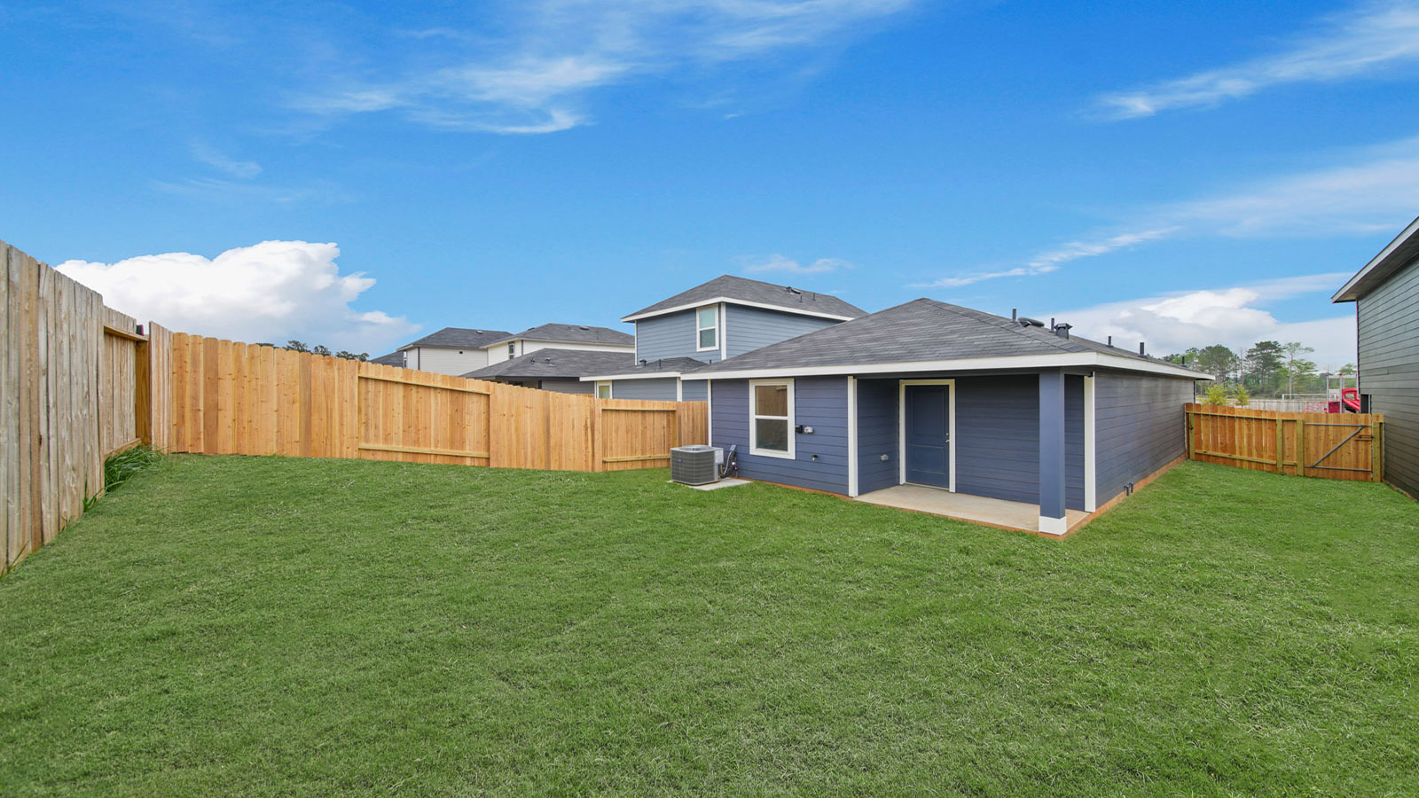 Fully Landscaped backyard
