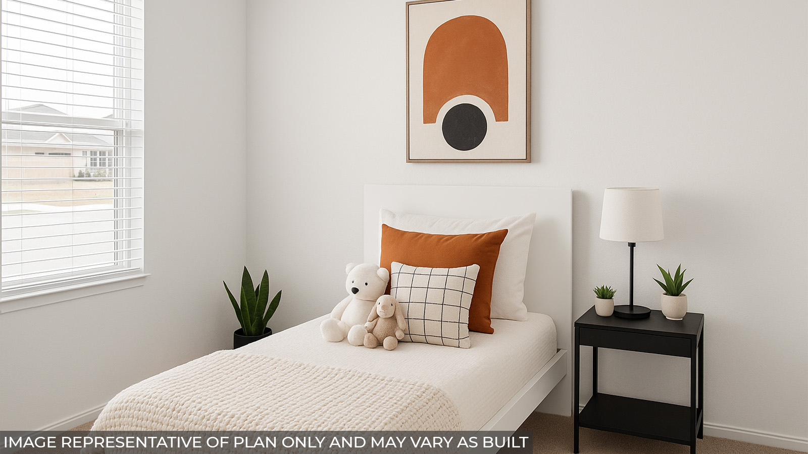 secondary bedroom with bright window