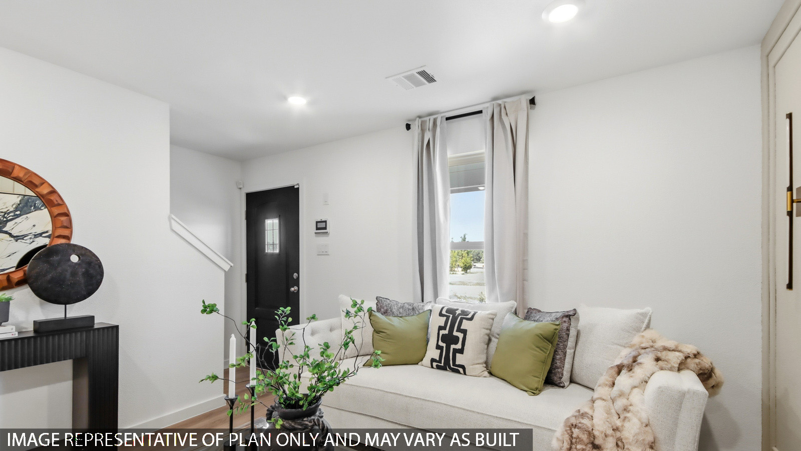 living room with bright windows