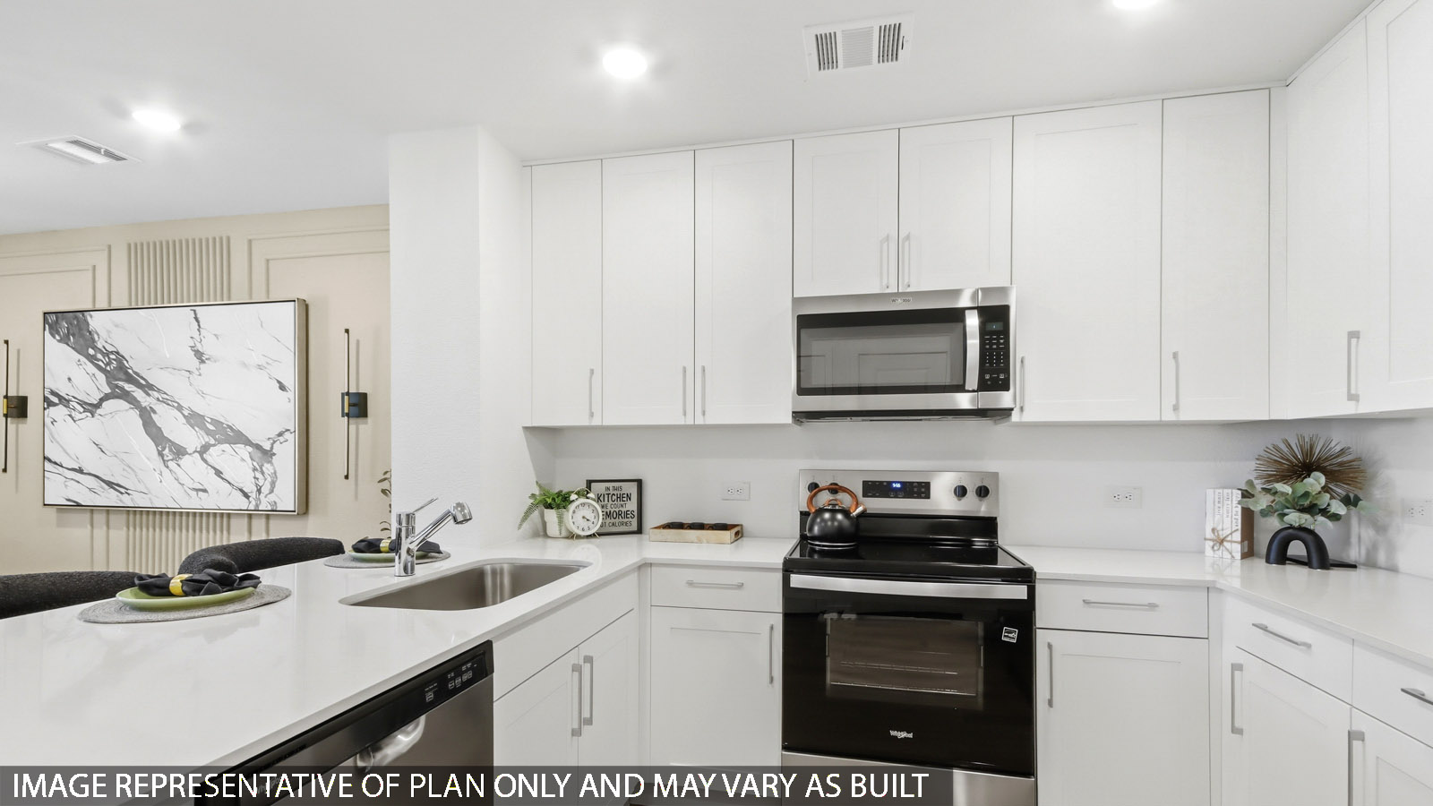 kitchen with vinyl flooring