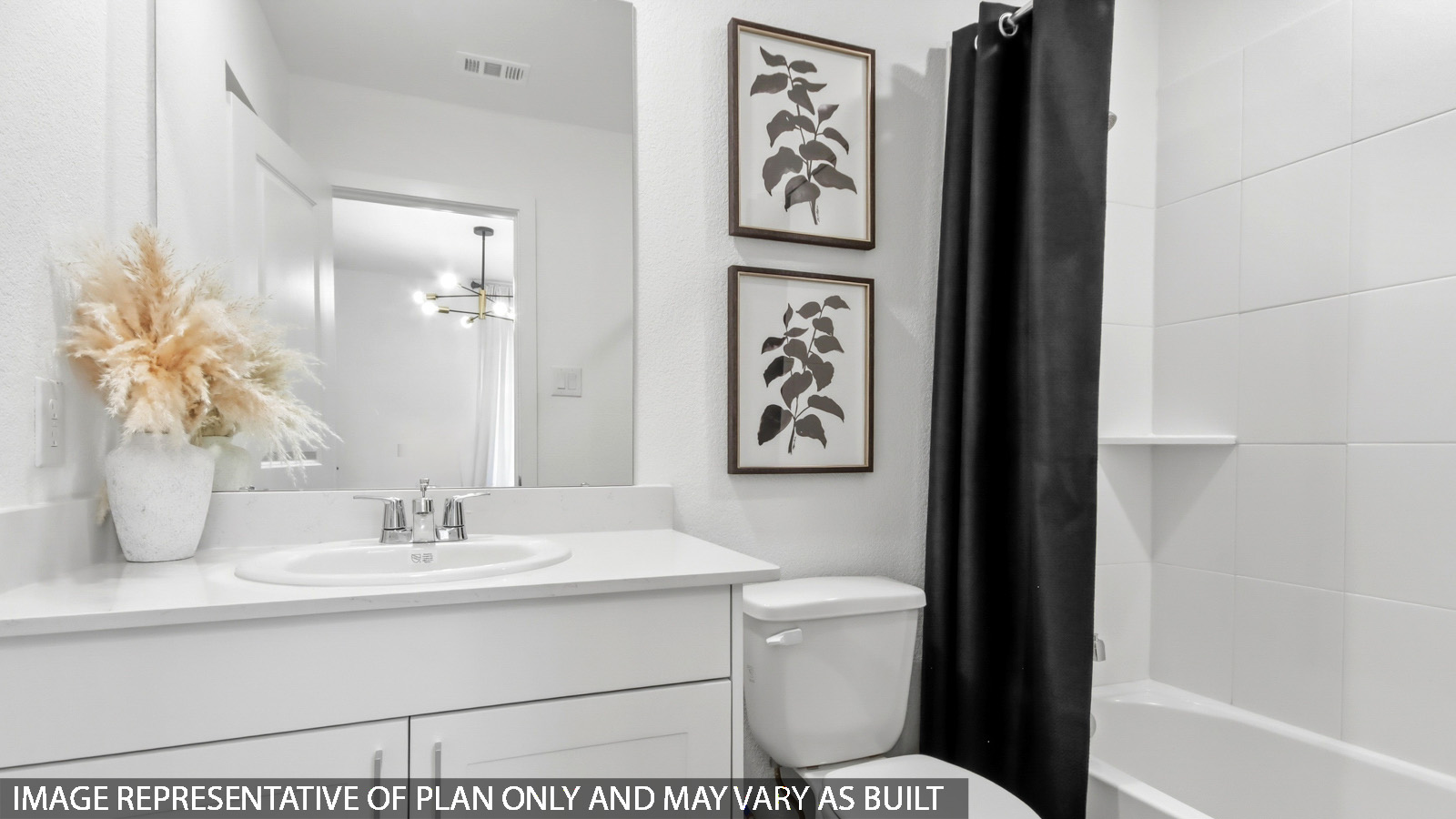 primary bathroom with tub/shower combo