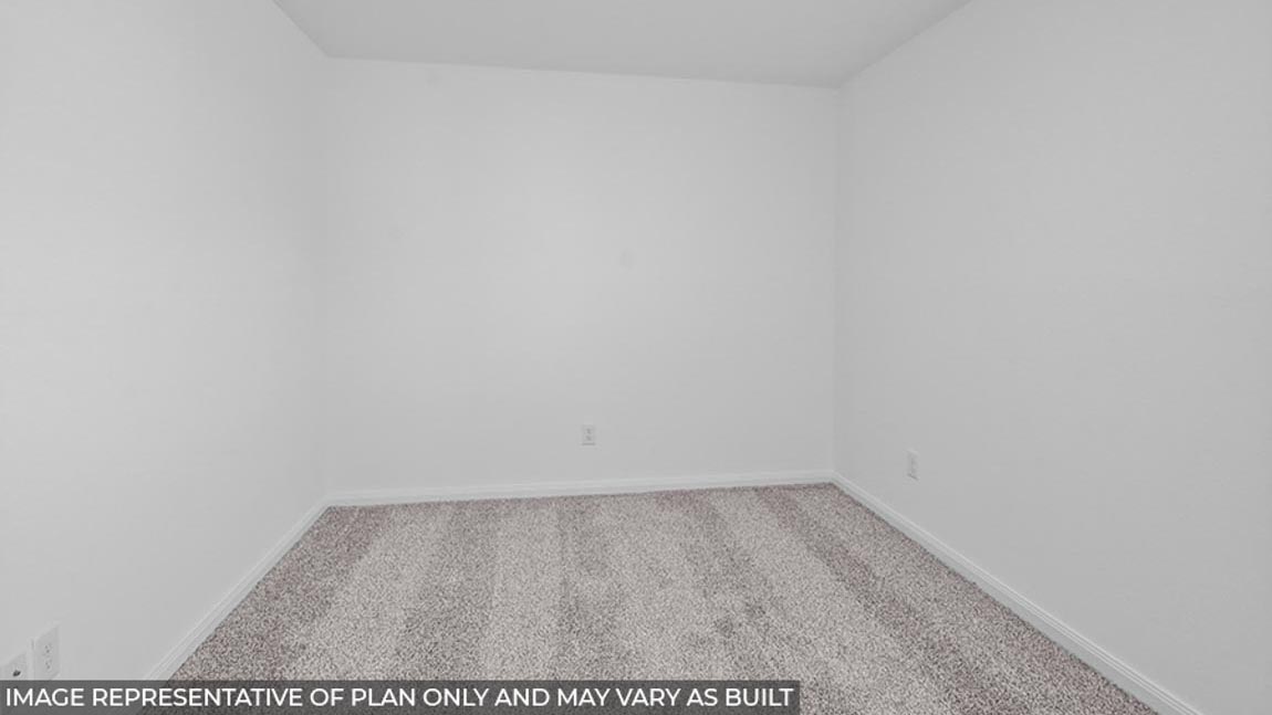 Secondary bedroom with bright window