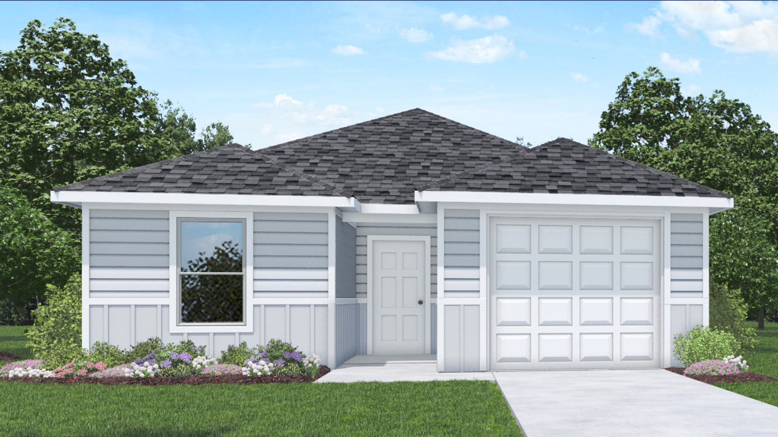 This home — photograph published by the builder