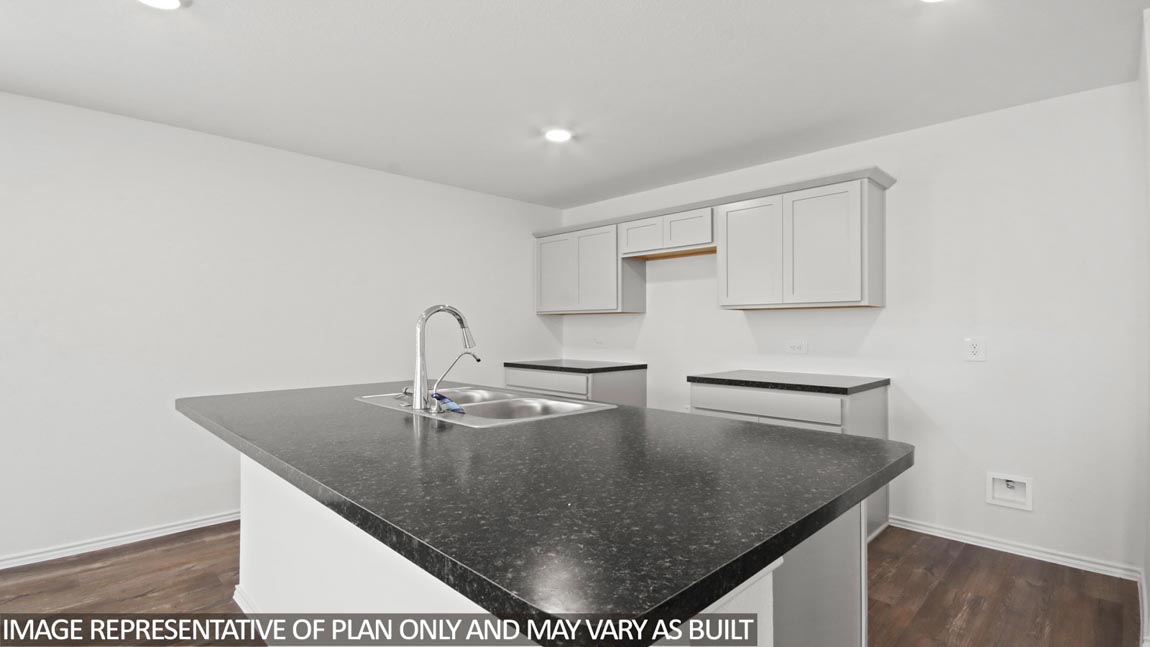 Open concept living, dining, and kitchen area