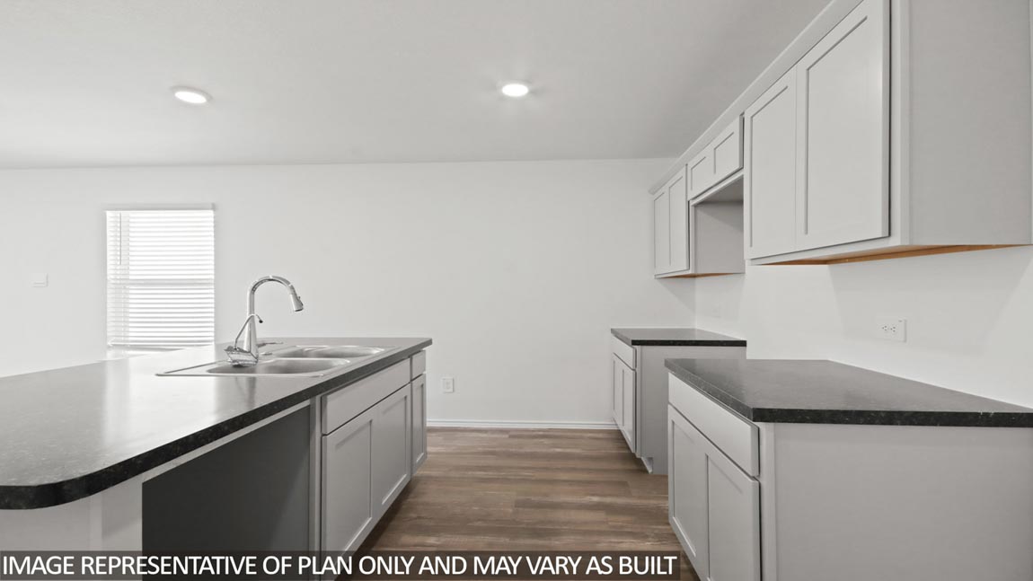 Open concept living, dining, and kitchen area