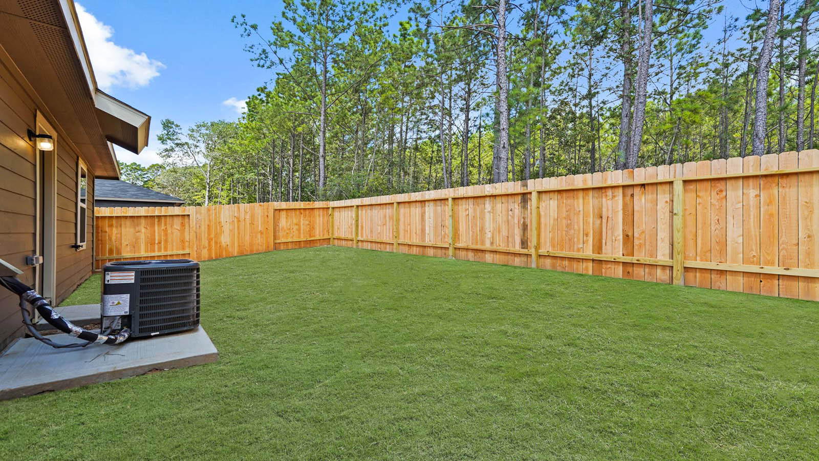 Fully Landscaped backyard