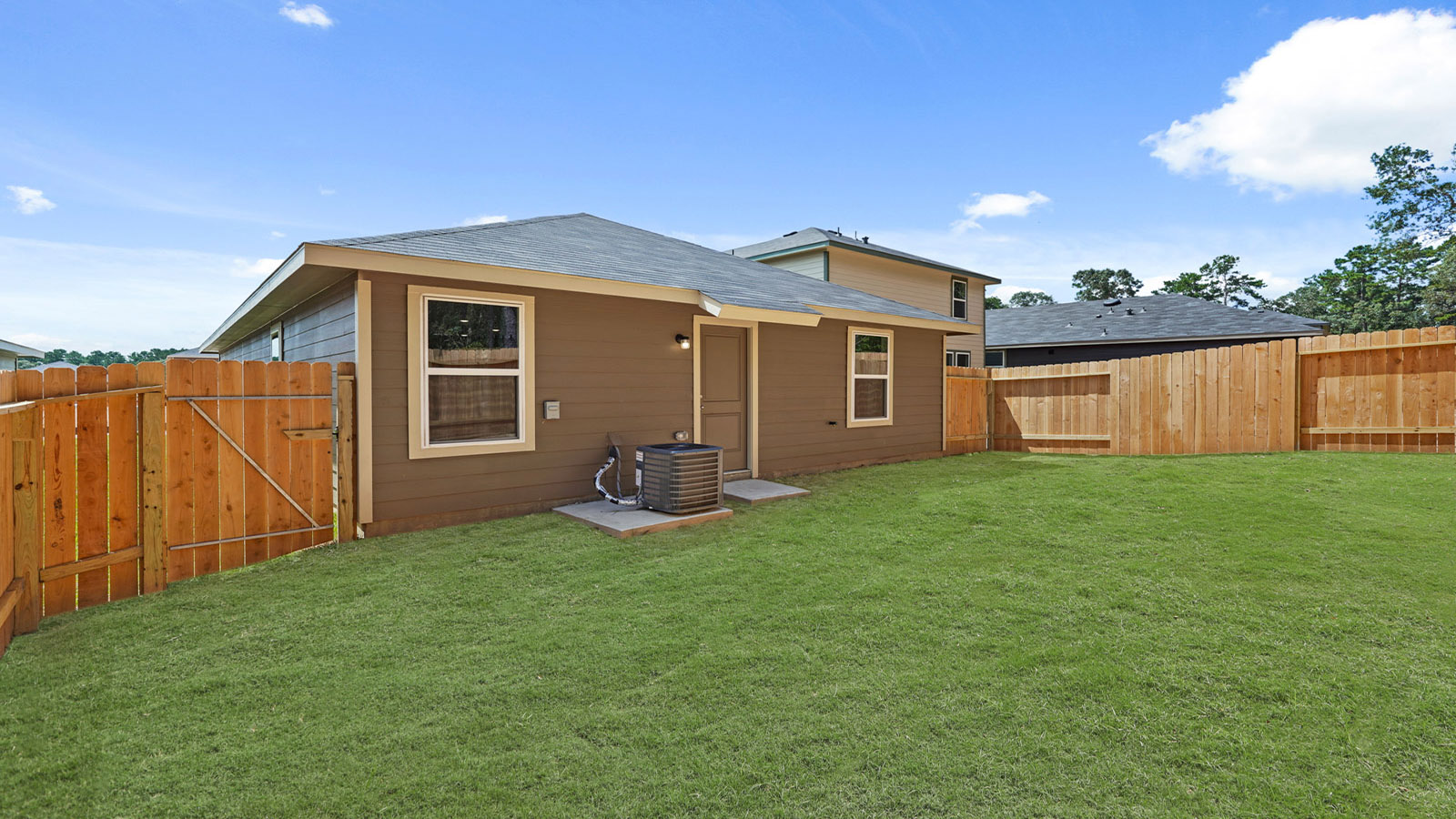 Fully Landscaped backyard