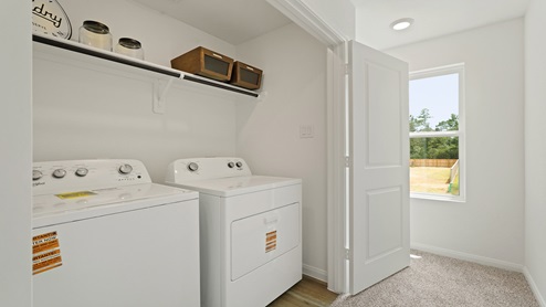 Utility room with storage
