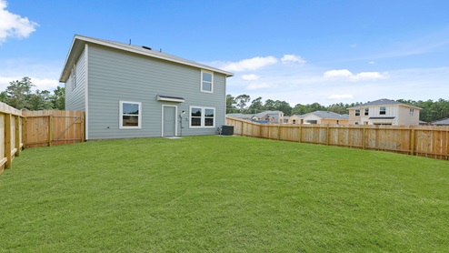 Fully Landscaped backyard
