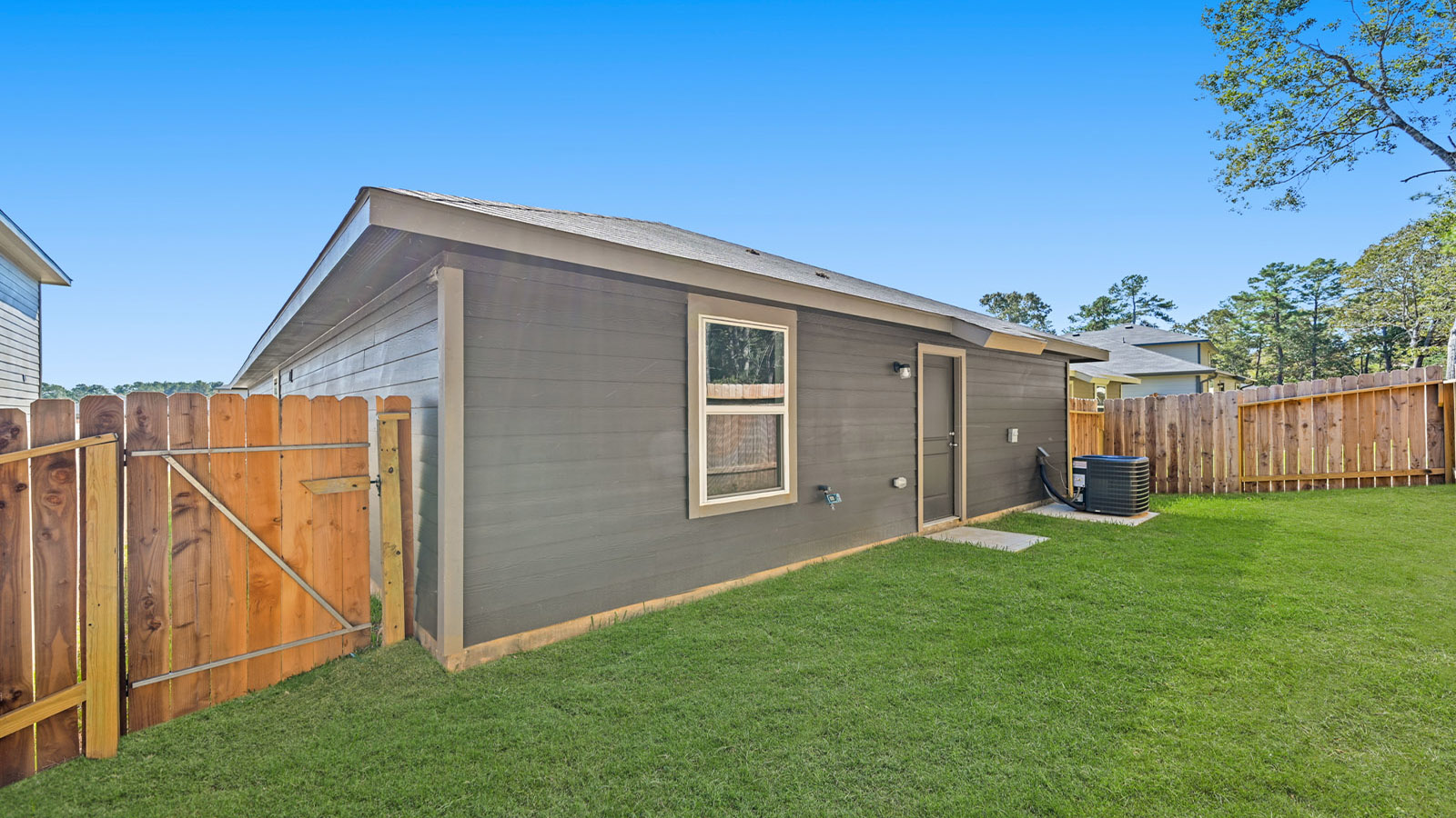 Fully Landscaped backyard