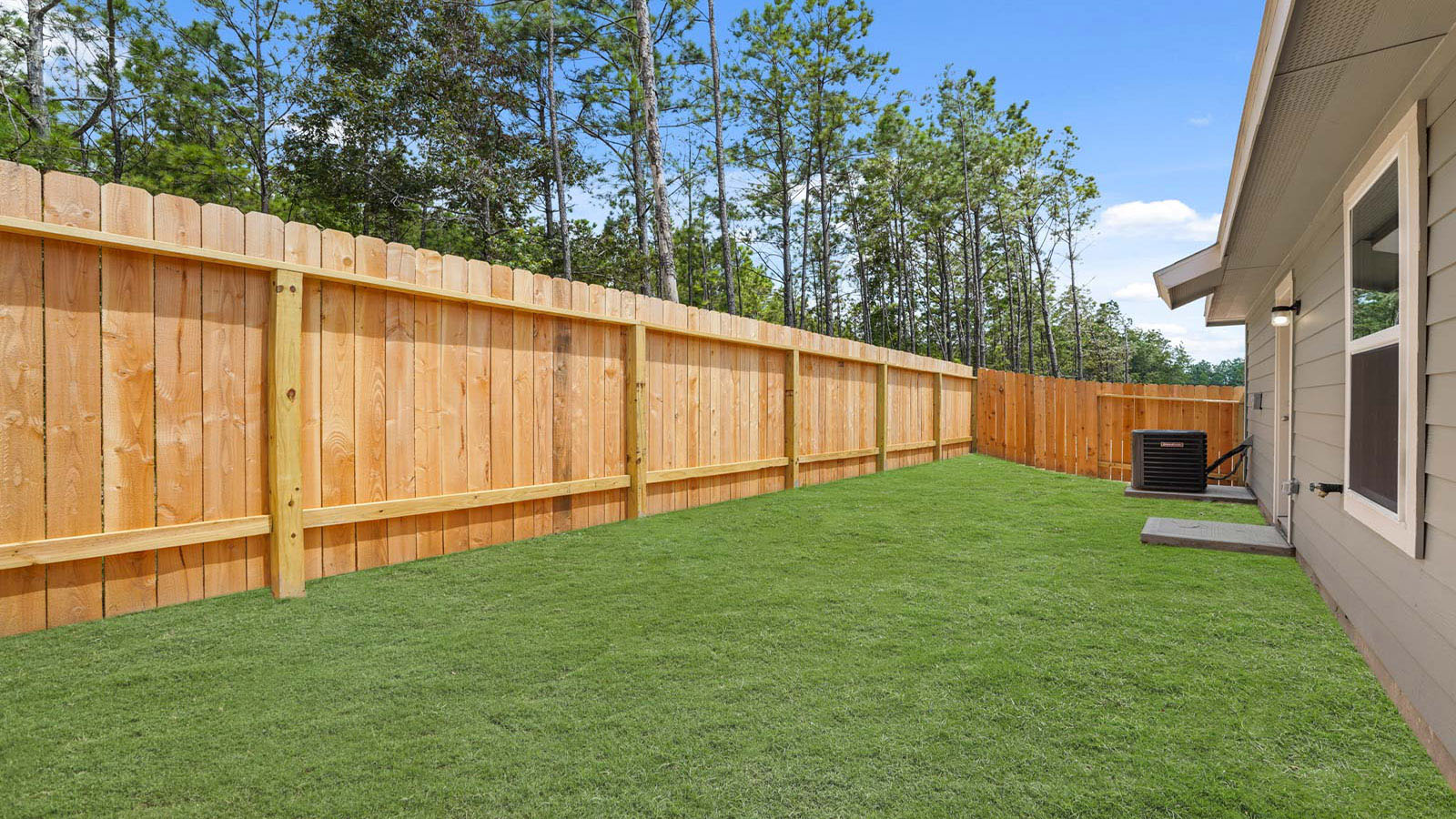 Fully Landscaped backyard