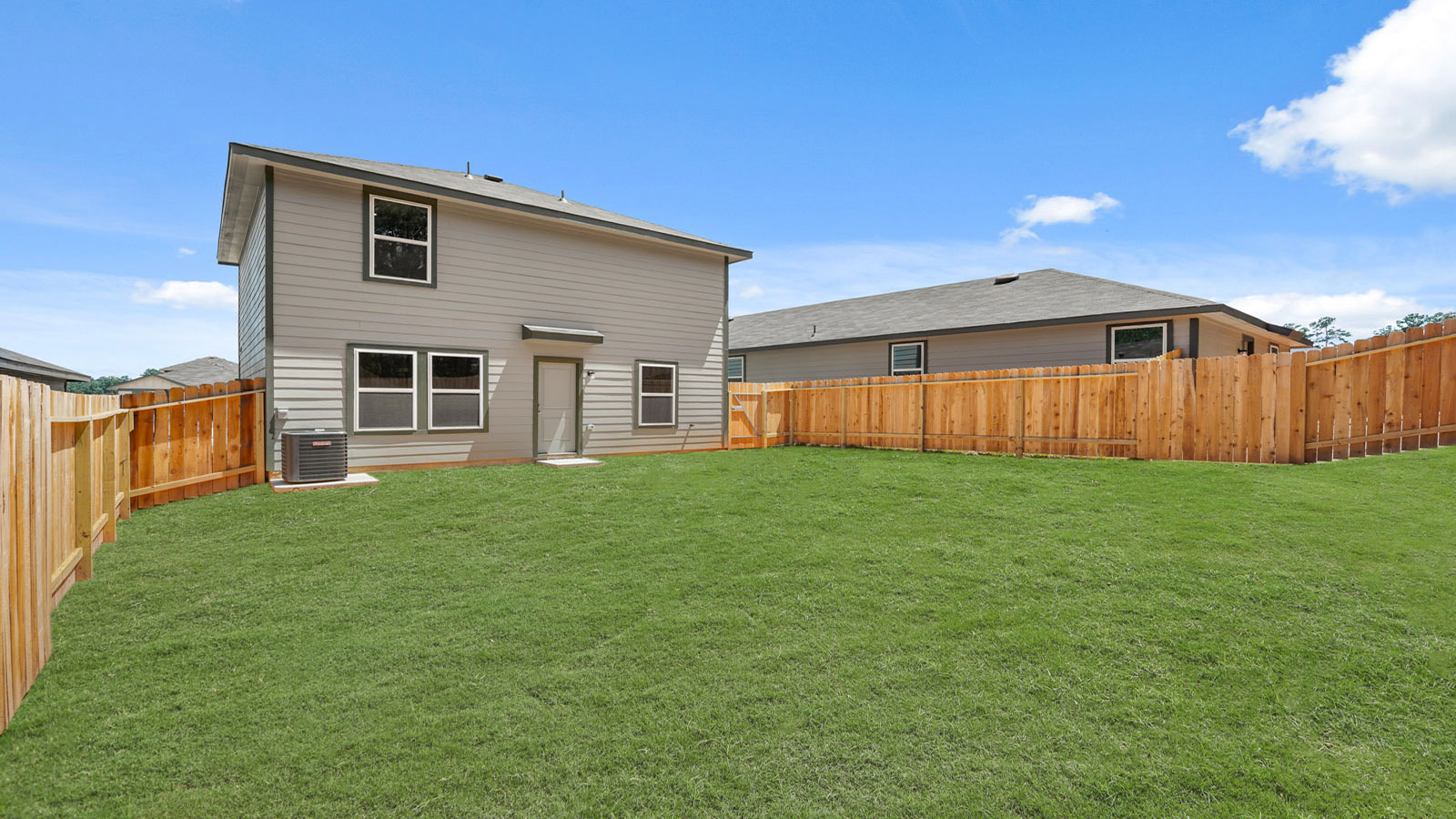 Fully Landscaped backyard