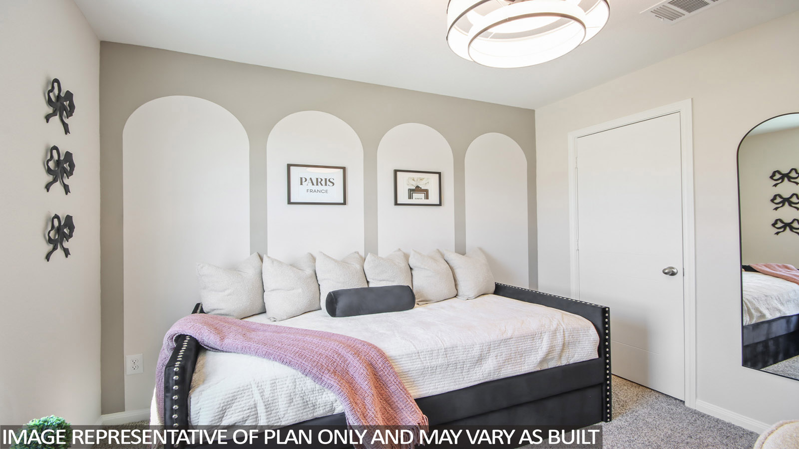 Secondary bedroom with bright window