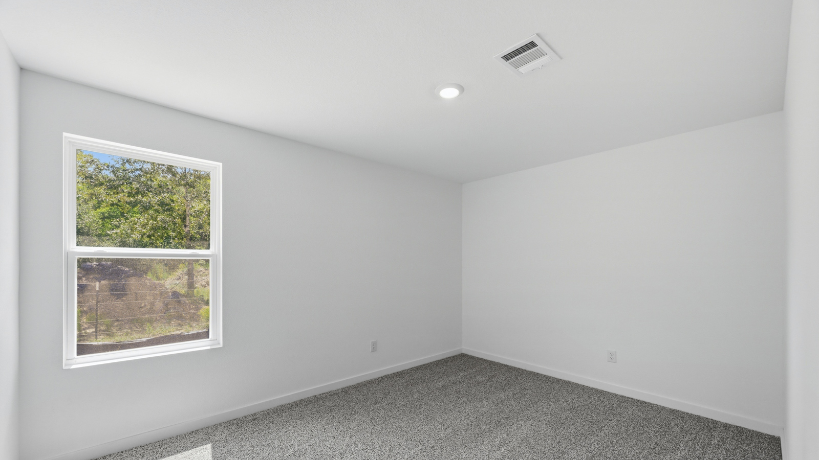 Primary bedroom with bright windows