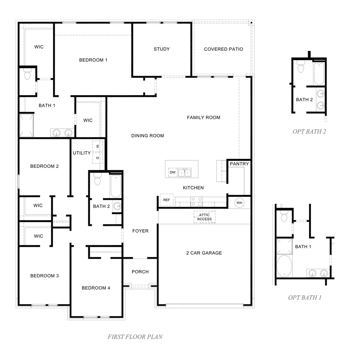 Floor Plan in Parks Edge Missouri City, TX D.R. Horton