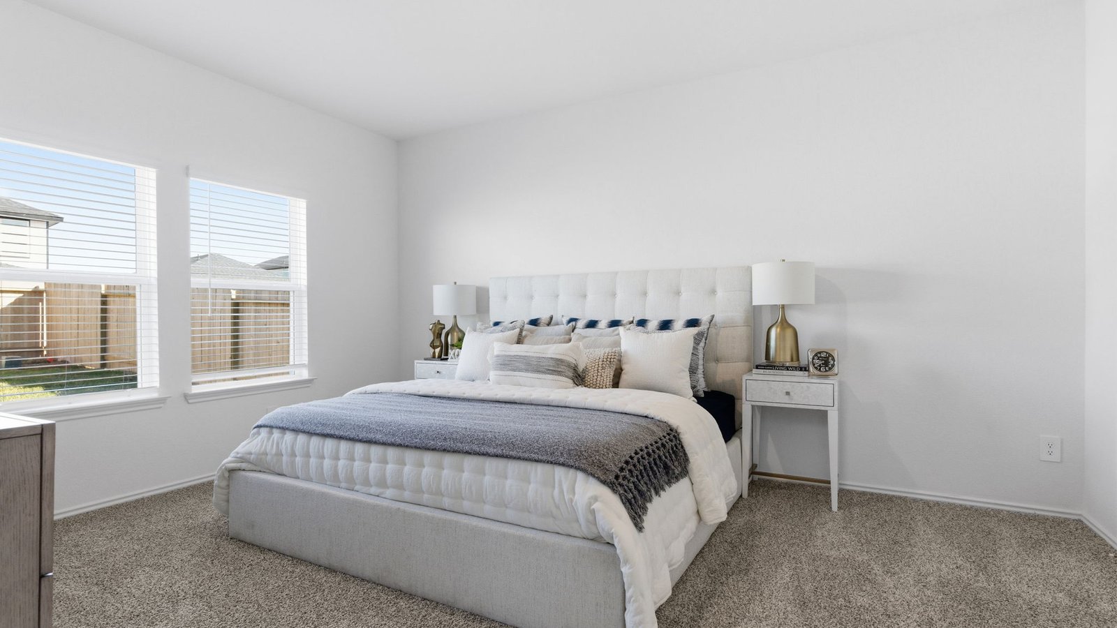 spacious primary bedroom