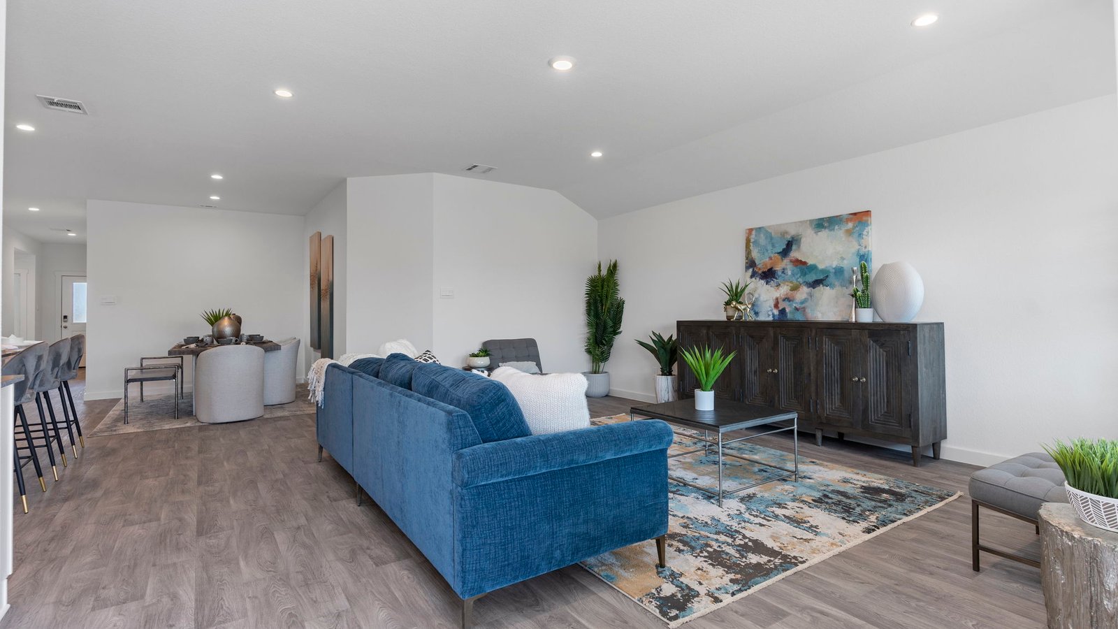 spacious living room