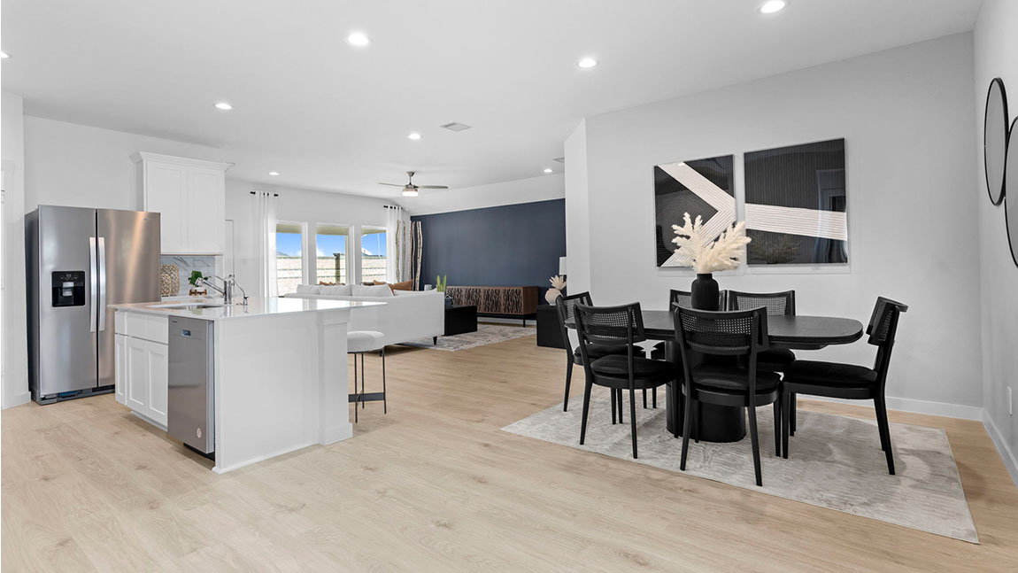 spacious dining area
