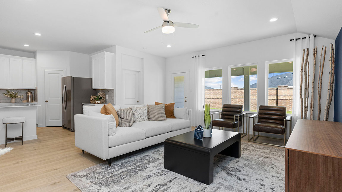 open concept living room