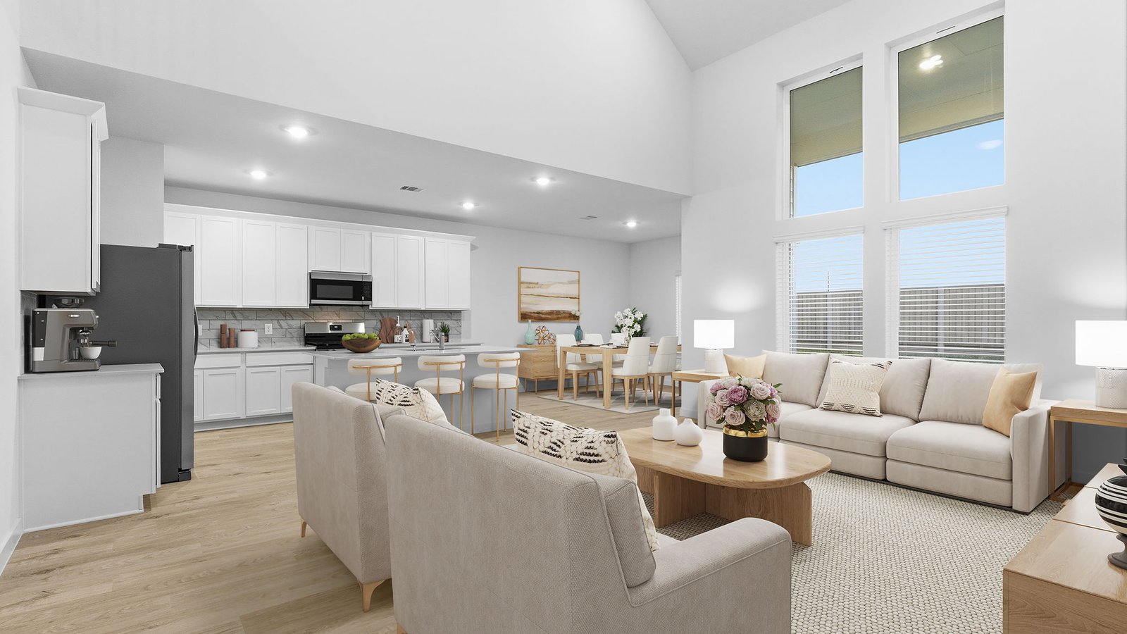 open concept floor plan