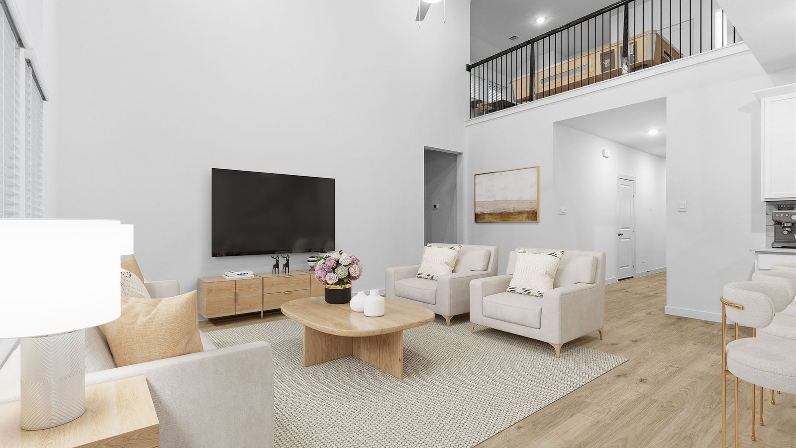 spacious living area