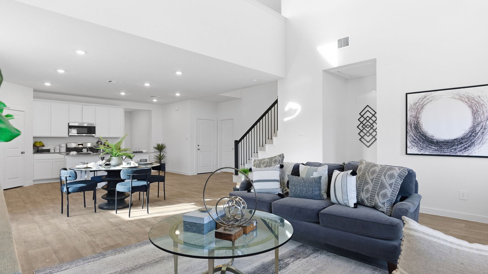 open concept living room